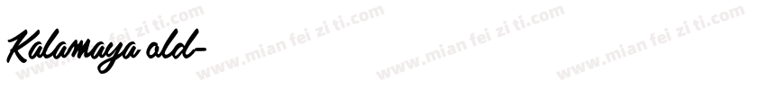 Kalamaya old字体转换